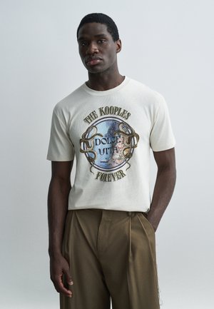 Μπλουζάκι με στάμπα - light beige