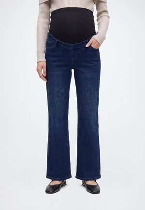 Anna Field MAMA by Zalando FLARED - Wide leg - dark blue
