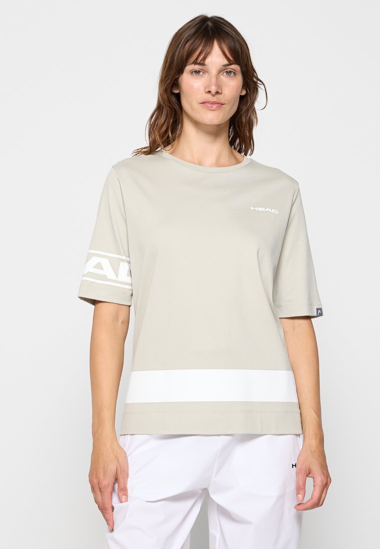 Head T-shirt print grijs