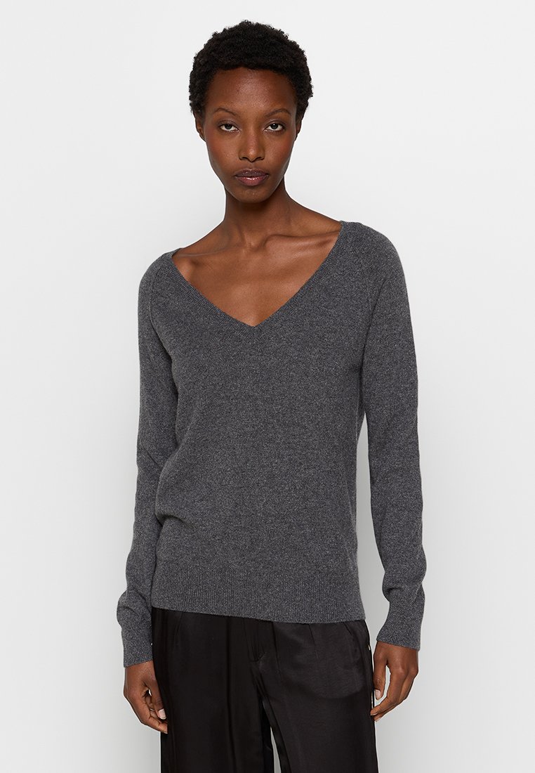 Authentic Cashmere Trui grijs Authentic Cashmere Trui grijs