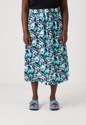 ONLY Carmakoma CARLUX LIFE SKIRT - A-lijn rok - crystal blue