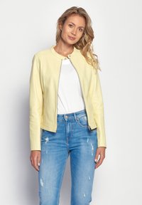 Maze Leren jas - yellow