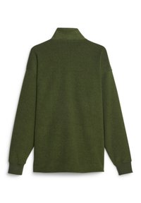Puma CLASSICS QUARTER-ZIP - Felpa in pile - myrtle