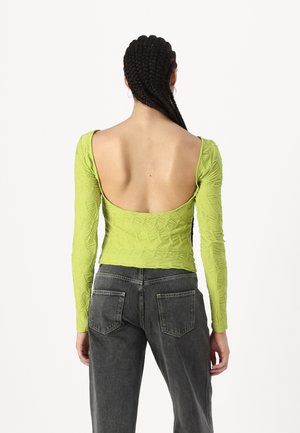 SNCALLI - Long sleeved top - dark citron