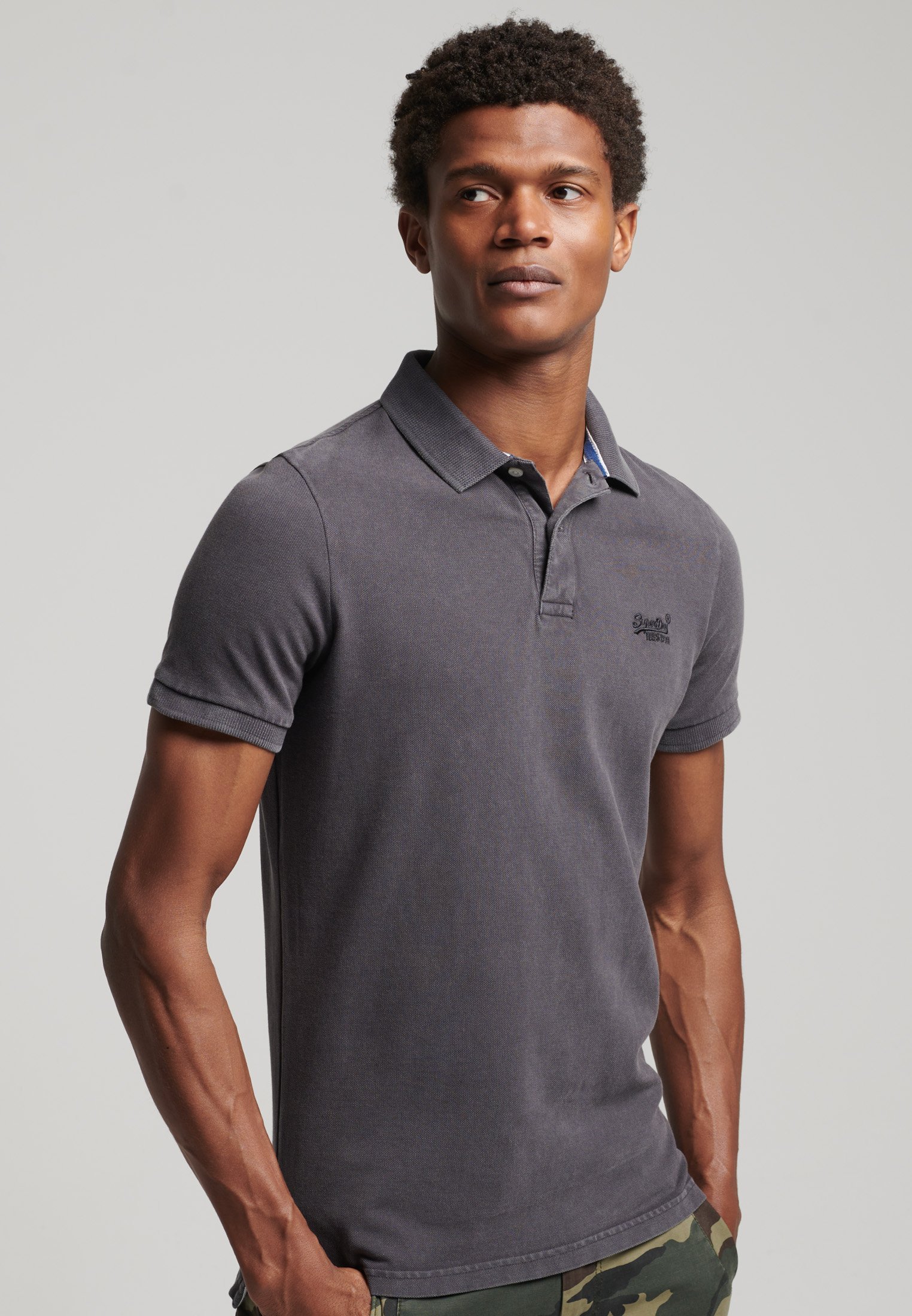 Superdry Polo shirt - vintage black 