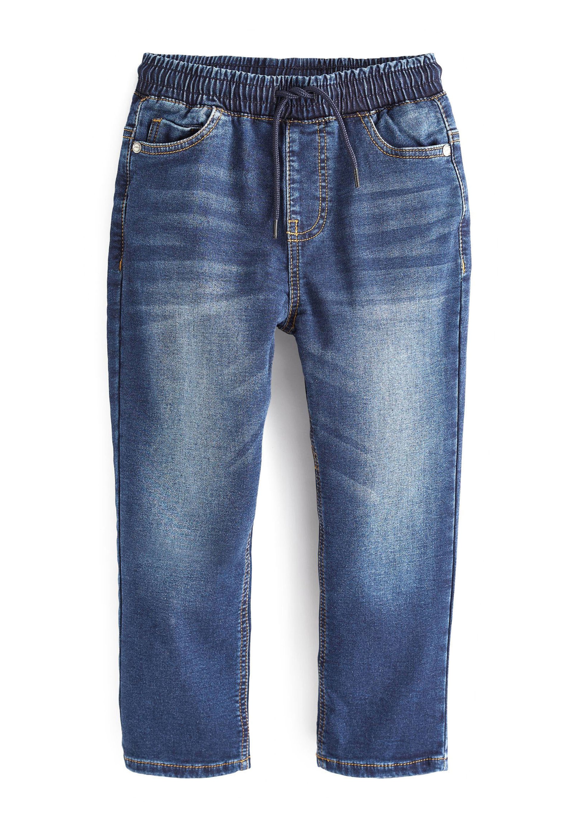 Pantaloni Jeans Con Fascia Elastica Pantaloni Jeans A Palazzo