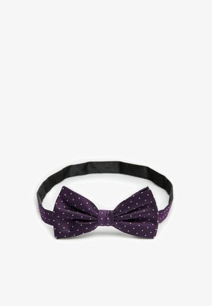John Henric, DOTTED PRE-TIED - Butterfly - dark purple