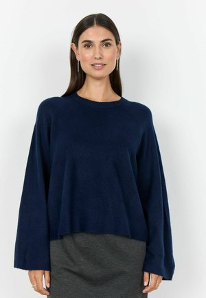 Striktrøje - navy blazer melange