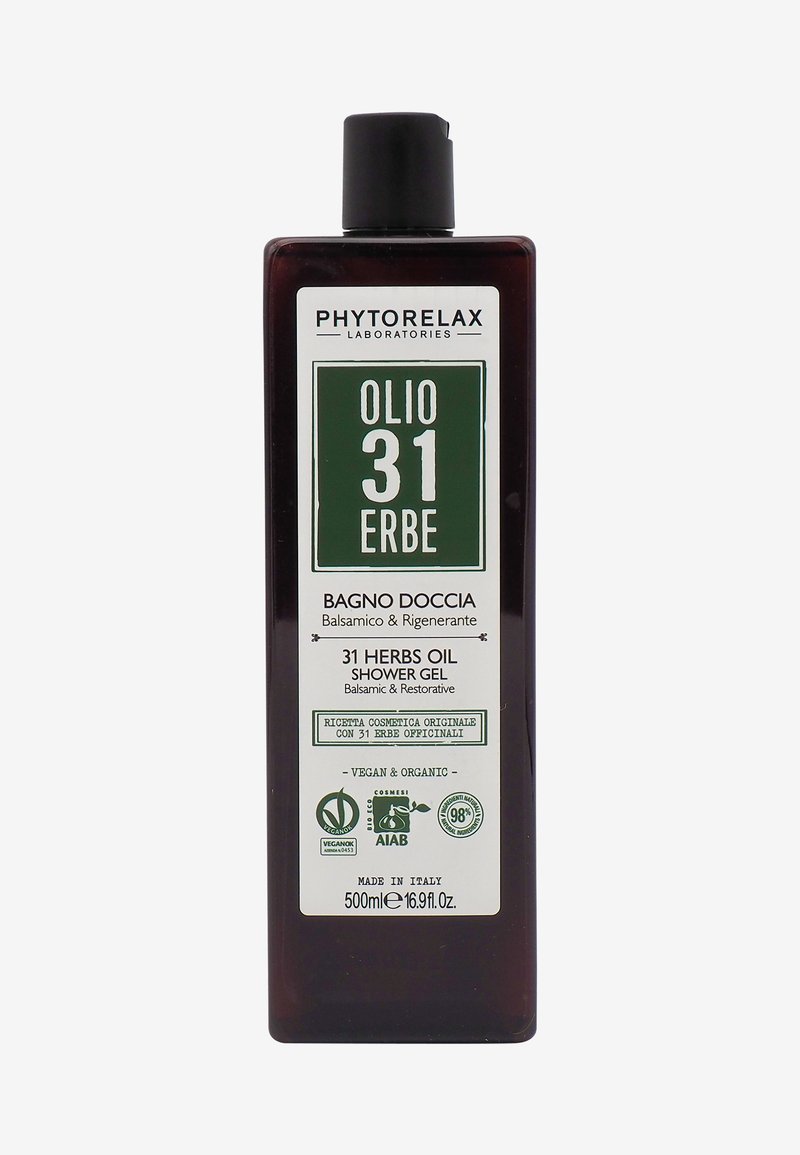 Phytorelax - VEGAN & ORGANIC 31 HERBS OIL BALSAMIC & REGENERATING BODY WASH - Duschtvål, Förstora