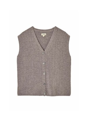 FatFace, KNITTED BUTTON FRONT VEST - Waistcoat - dark grey