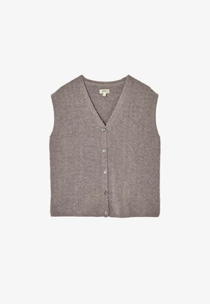 FatFace, KNITTED BUTTON FRONT VEST - Waistcoat - dark grey