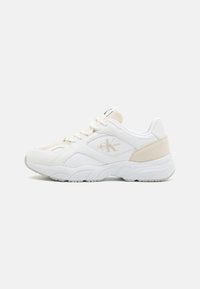 Calvin Klein Jeans RETRO TENNIS LOW LACE - Baskets basses - creamy white/white/whisper pink