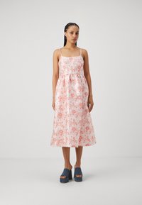 Selected Femme - SLFDORIA SELMA MIDI DRESS - Kokteilikleit/peokleit - cradle pink Väikepilt 1