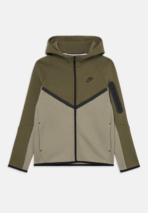UNISEX - Zip-up sweatshirt - medium olive/light army/black