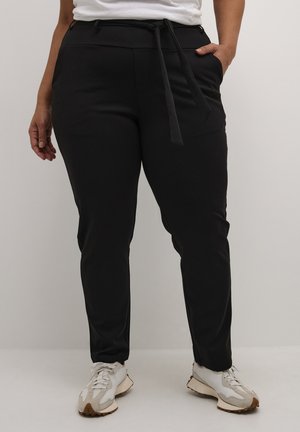 JENNA - Trousers - black deep