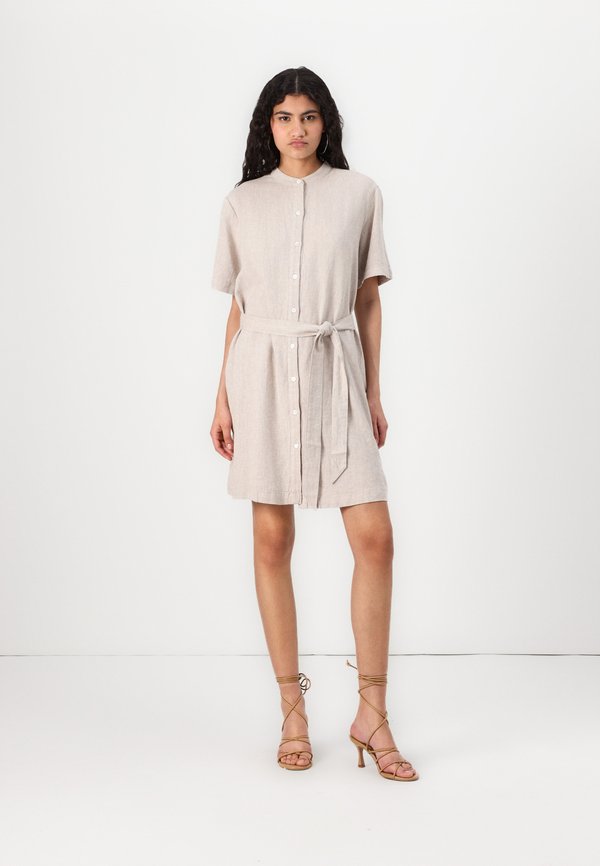 PENNIE GINIA 2/4 SHIRT DRESS - Shirt dress - sand