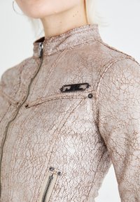 Jaded London CORSET JACKET - Jakna iz umetnega usnja - brown