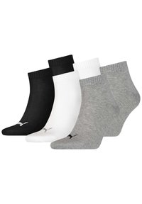 Puma UNISEX 6ER PACK -QUARTER - Socken - schwarz weiß grau