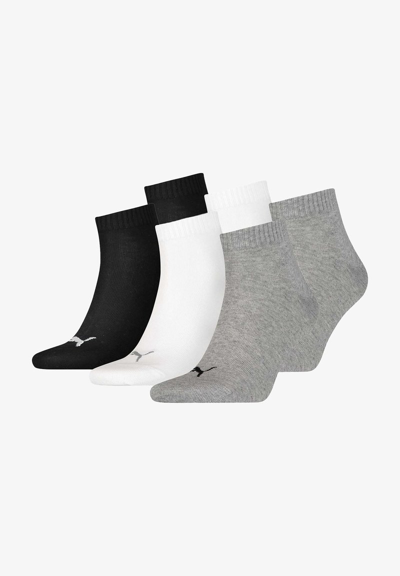 Puma UNISEX 6ER PACK -QUARTER - Socken - schwarz weiß grau