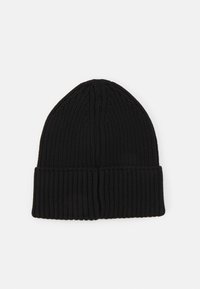 Tommy Jeans FLAG BEANIE UNISEX - Gorro - black