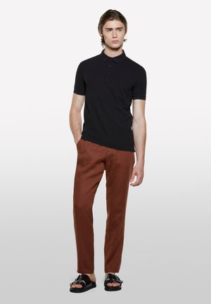 Sisley, Polo shirt - black