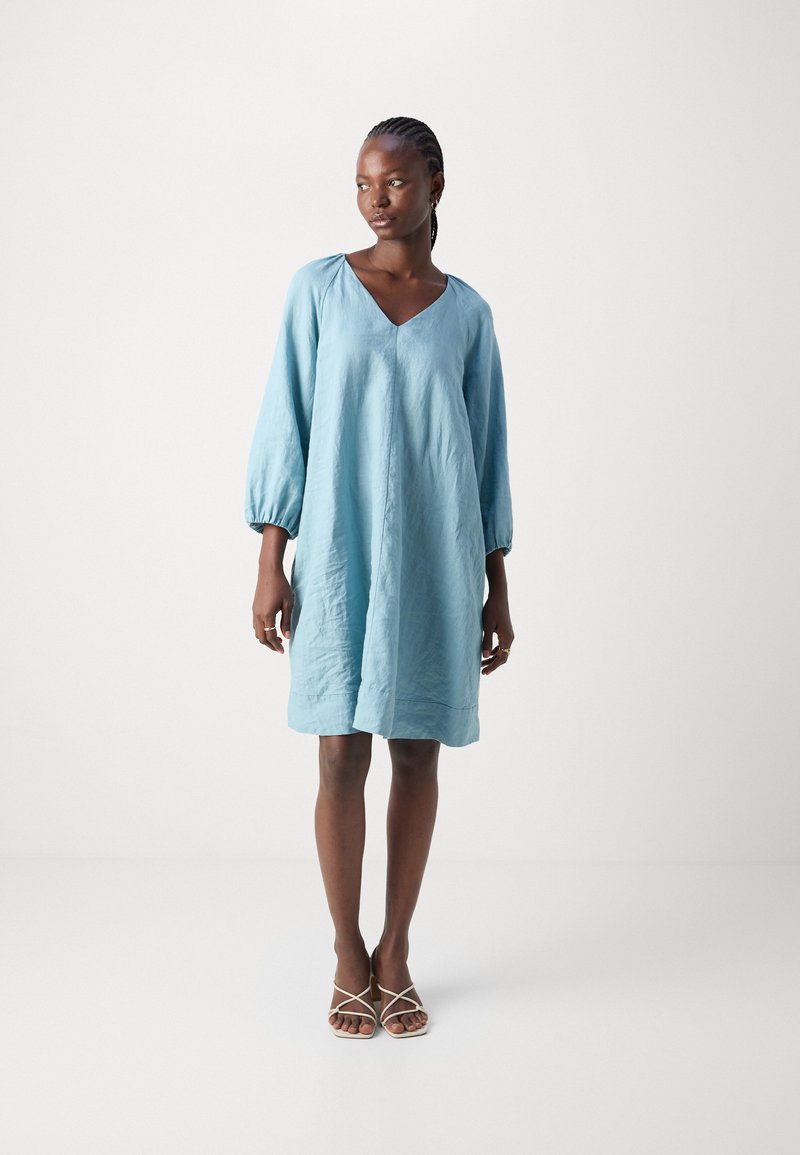 knee length dresses for ladies Sunshine Linen Polo Dress main image 1