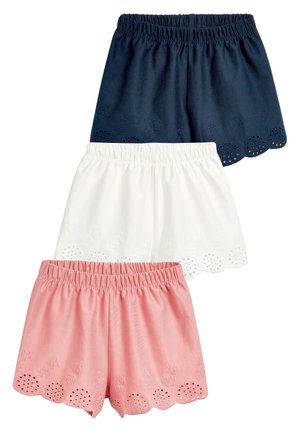 MULTI 3 PACK JERSEY BRODERIE SHORTS (3MTHS-8YRS) - Shorts - pink