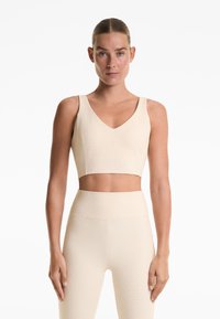 OYSHO WAFFLE - Grudnjak - beige