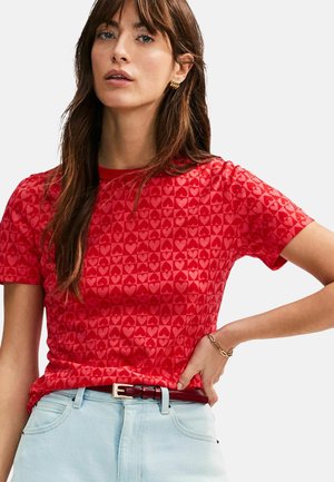 T-shirts print - pink red