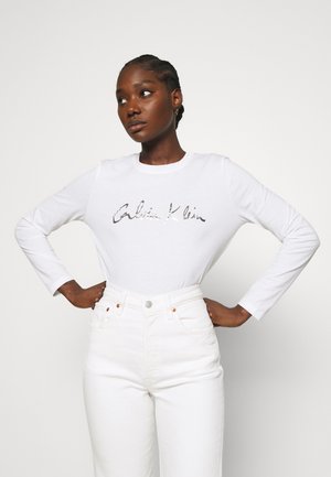 SIGNATURE - Topper langermet - bright white