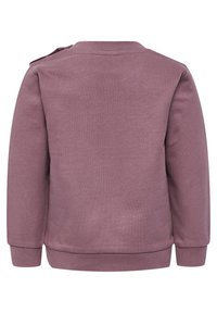 Sweatshirt van zachte lavendel stof, met een ronde halslijn, lange mouwen, ribgebreide manchetten en een casual pasvorm. Geen zichtbare details aan de voorkant.