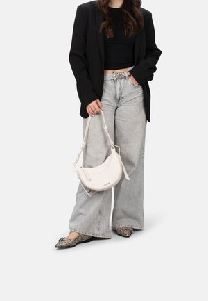 GULIA LOAFERS. - Ankle strap ballet pumps - grey with combination