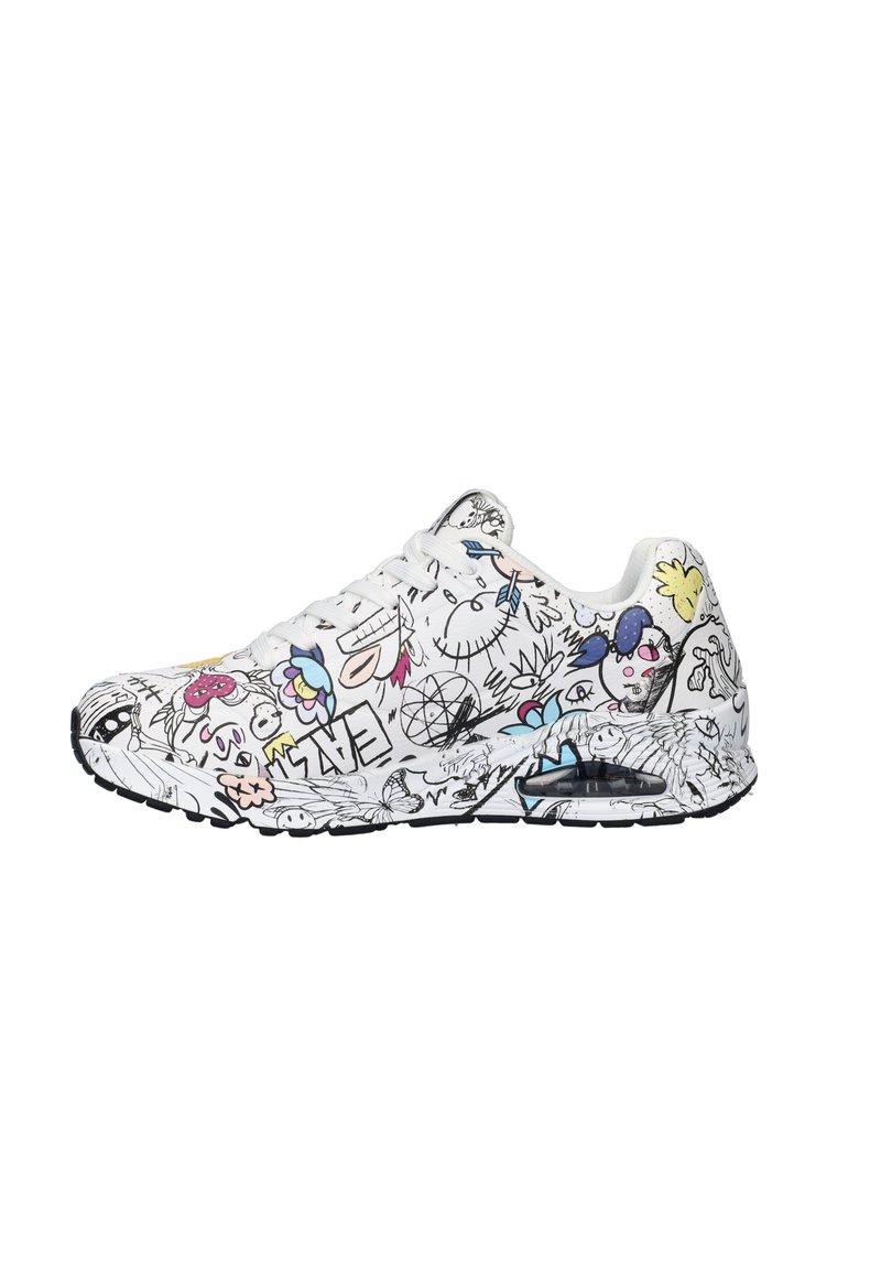 Skechers UNO PROCESS SKETCH - Sneaker low - wit/weiß - Zalando