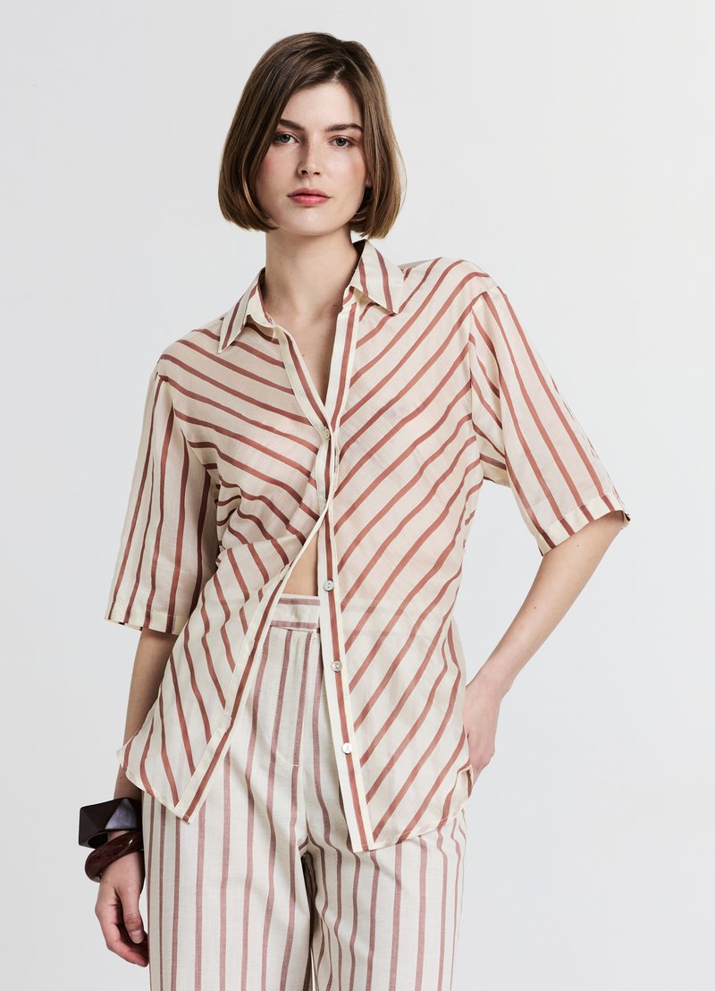 Calliope Hemdbluse - var mattone