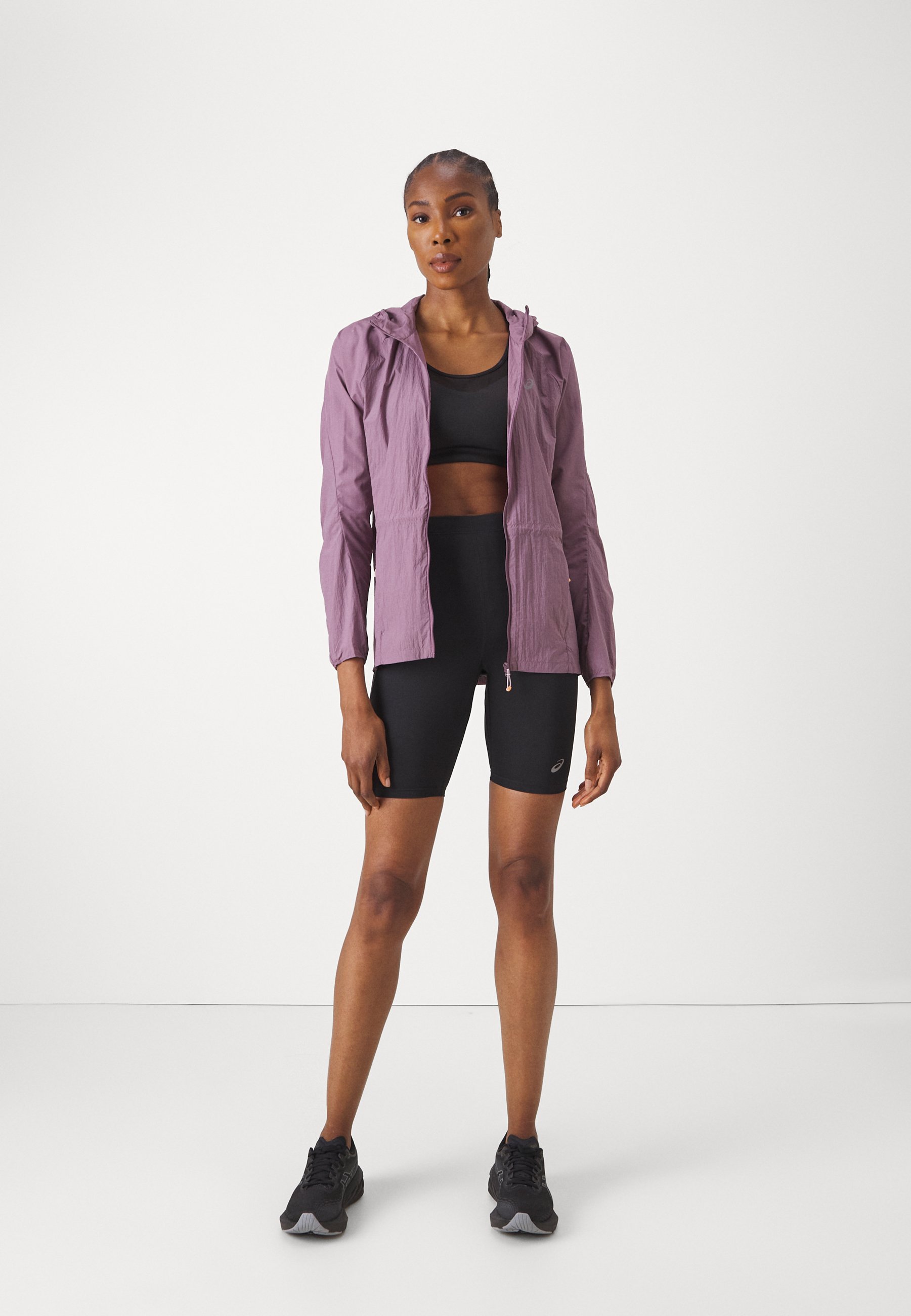 ASICS ROAD PACKABLE JACKET - Windbreaker - dusty mauve/lilac