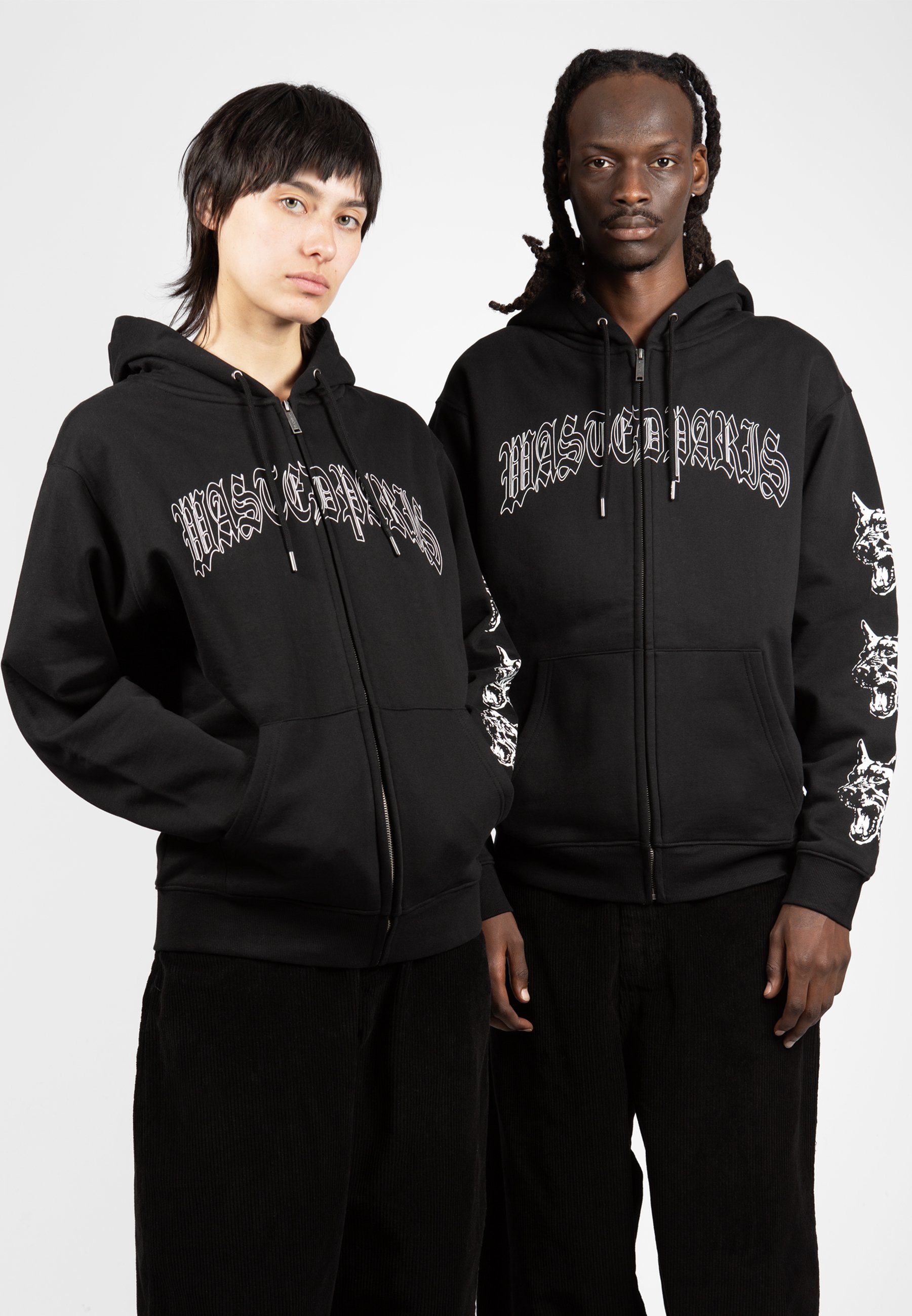 Wasted Paris HOODIE ZIP RAGE SHELTER UNISEX - Zip-up sweatshirt 