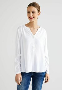 Street One UNIFARBE - Bluse - weiß
