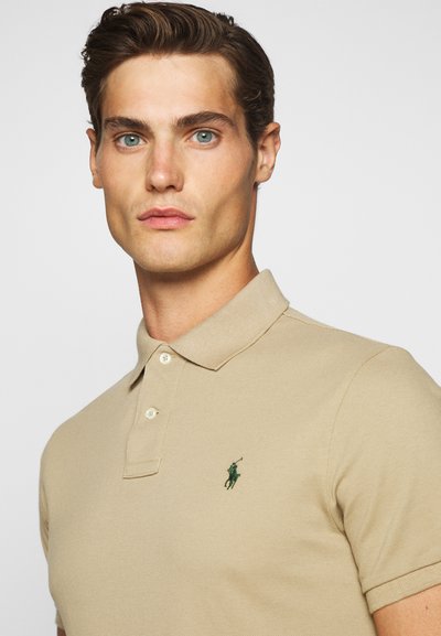 Polo Ralph Lauren CUSTOM SLIM FIT MESH POLO SHIRT - Polo - boating khaki