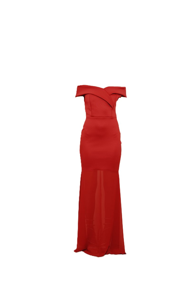 WAL G. Maxi-jurk rood