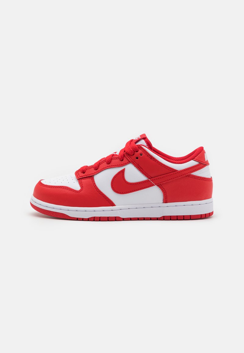 Nike Sportswear DUNK UNISEX - Sneakers basse - white/university red/bianco - Zalando.it