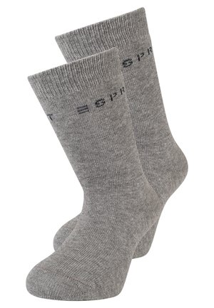 FOOT LOGO 2-PACK UNI - Socken - light greymelange