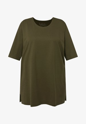 Ulla Popken PLUS SIZE TEE - T-Shirt basic - forest green