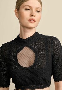 Krüger Dirndl Bluse - schwarz
