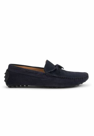Scarpe Da Barca Gallucci Per Bambini - In Pelle Blu Scuro, Chiusura A Velcro, Comode E Leggere