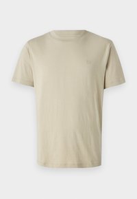 TOM TAILOR DENIM ROUNDED HEM - T-shirt basique - beige abbey stone