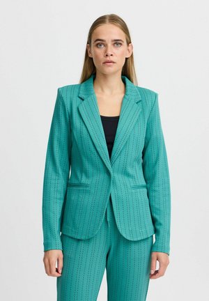 IHRUTI - Blézer - green blue slate stripe