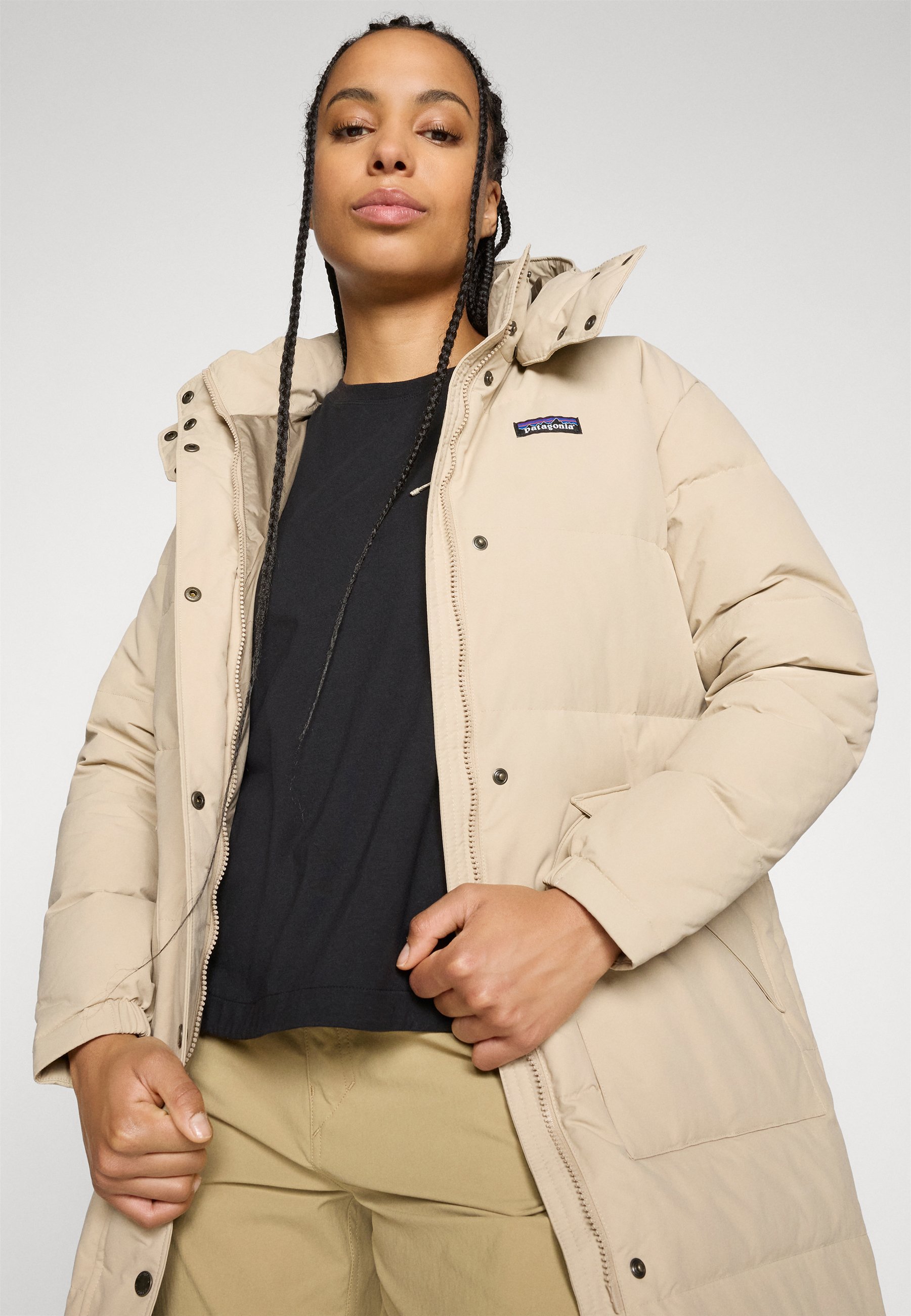 Patagonia DOWNDRIFT PARKA - Down coat - oar tan/beige - Zalando.co.uk