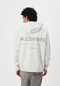 AllSaints UNDERGROUND HOODY - Felpa con cappuccio - pearl grey