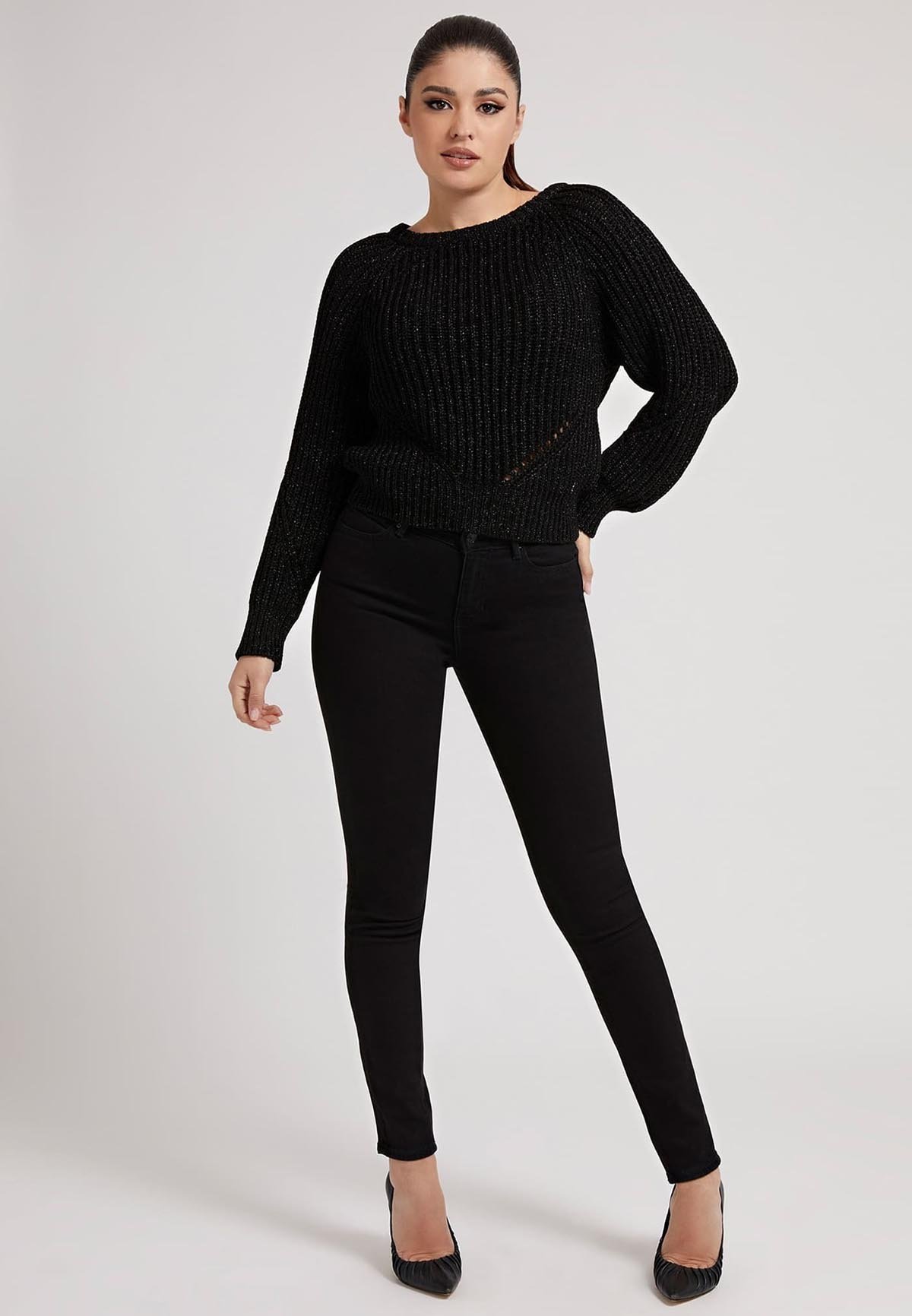 Guess LANGEÄRMEL - Maglione - schwarz/nero - Zalando.it