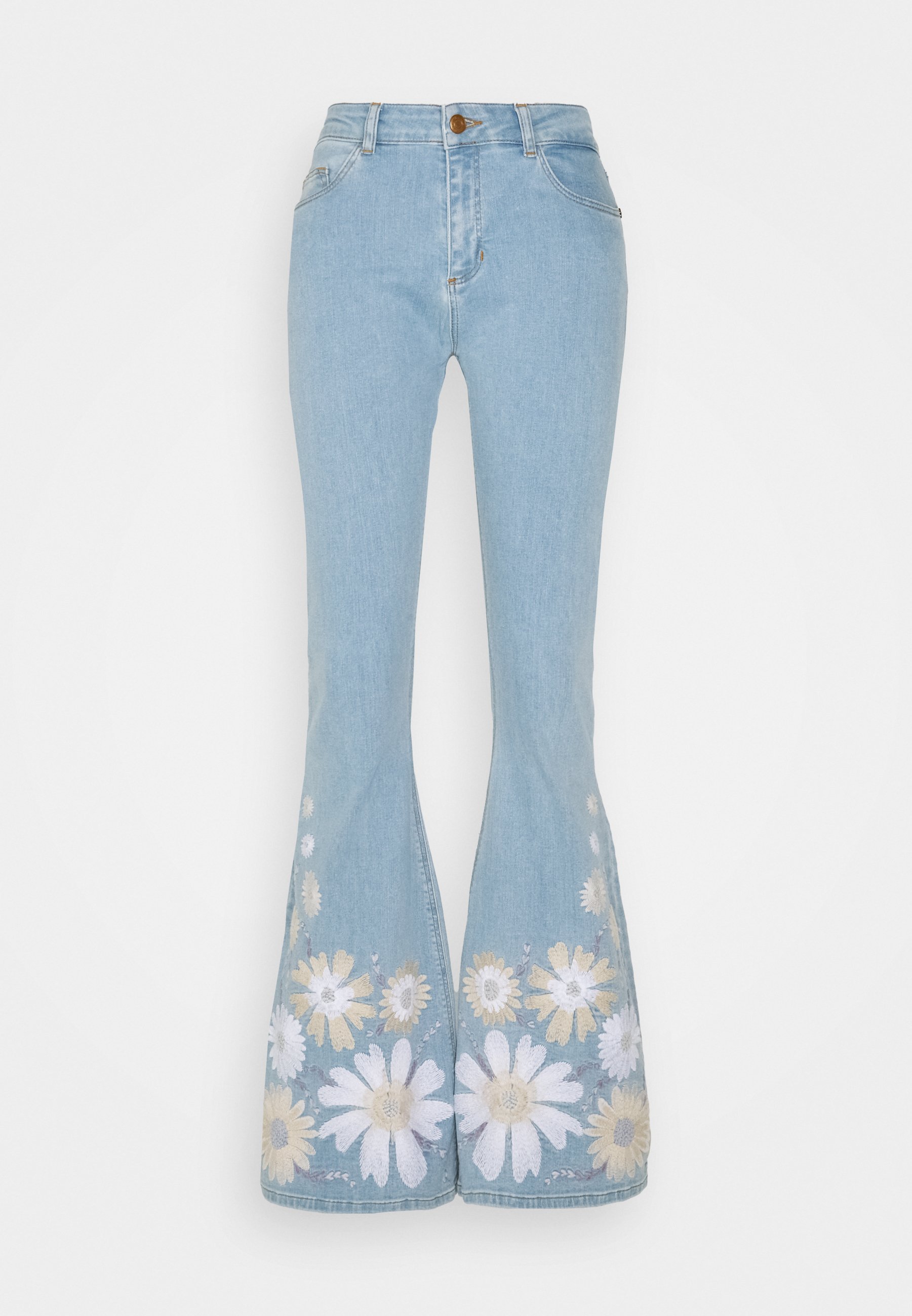 Fabienne Chapot EVA EXTRA FLARE EMBRO - Flared Jeans - light denim/light-blue  denim - Zalando.de